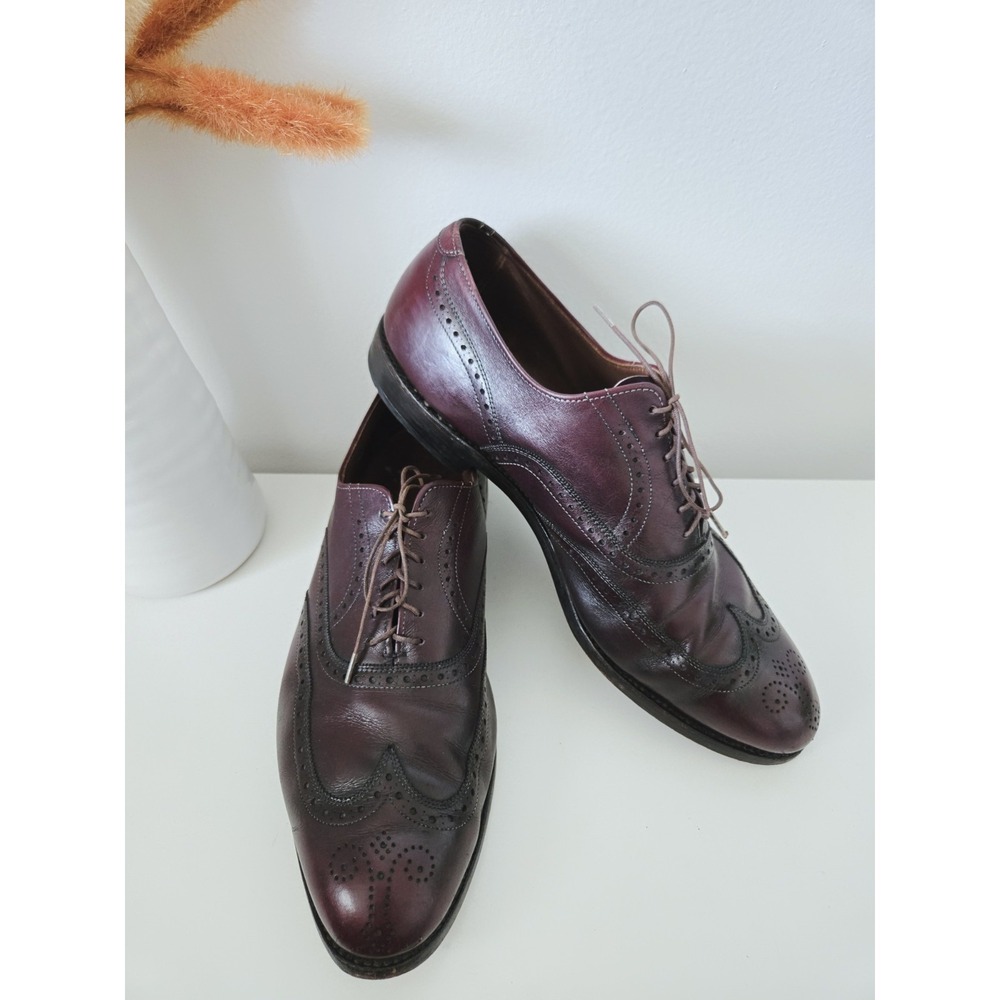 Allen Edmonds Shoes Men's 11.5 D‎ Chester Burgundy Leather Wingtip Oxfords